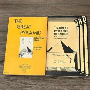 The Great Pyramid Capt and The Great Pyramid Decoded Seiss books Occult Religion
